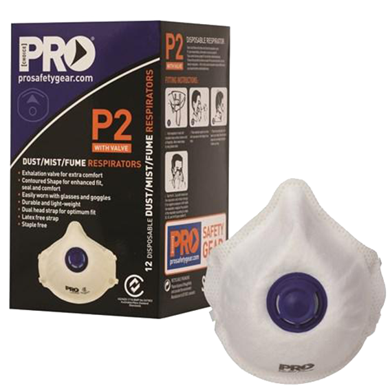 P2 Dust Masks with Valve